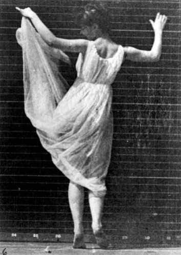 A study of the dancer Isadora Duncan. (Photo by Eadweard Muybridge/Getty Images)